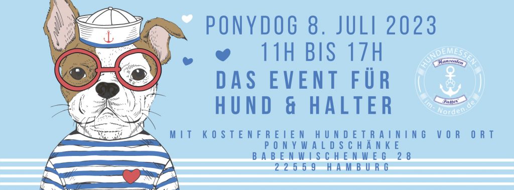 Ponydog Hundemesseplakat am 08. Juli 2023